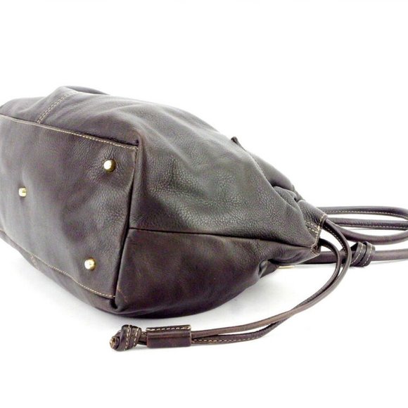 FURLA Tote Bag with plate tag leather Auth used D2083 - Picture 7 of 7